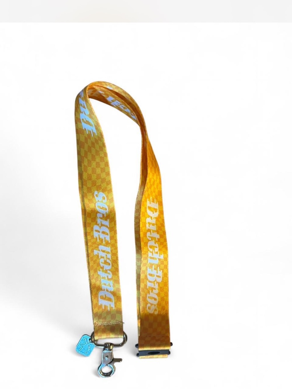 Dutch Bros Yellow Lanyard with Metal Clasp